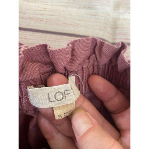 Loft Women's Mauve Casual Linen Blend Dress Pants - Medium - Picture 10 of 12